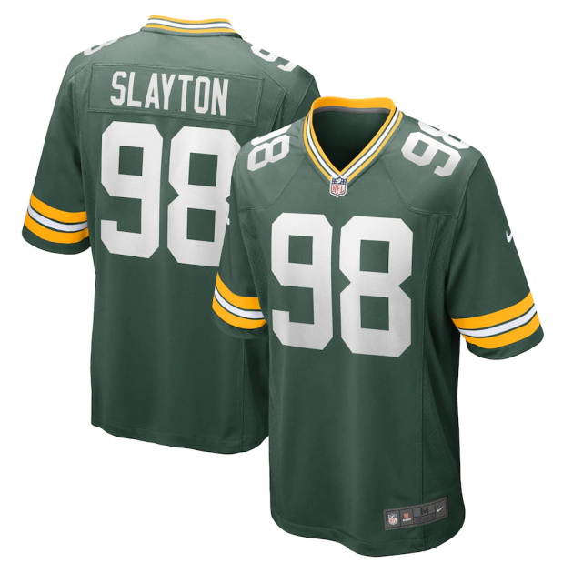 mens nike chris slayton green green bay packers game player jersey